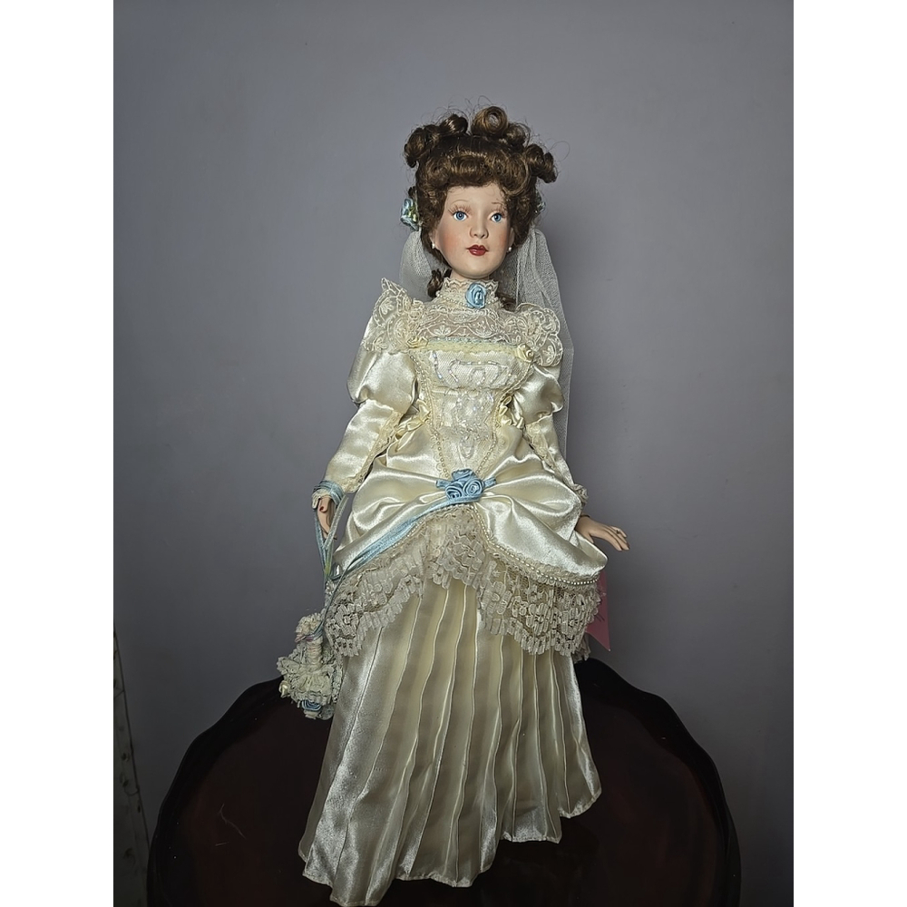 Paradise Galleries Treasury Collection 18" Porcelain Doll ROSE, VICTORIAN BRIDE